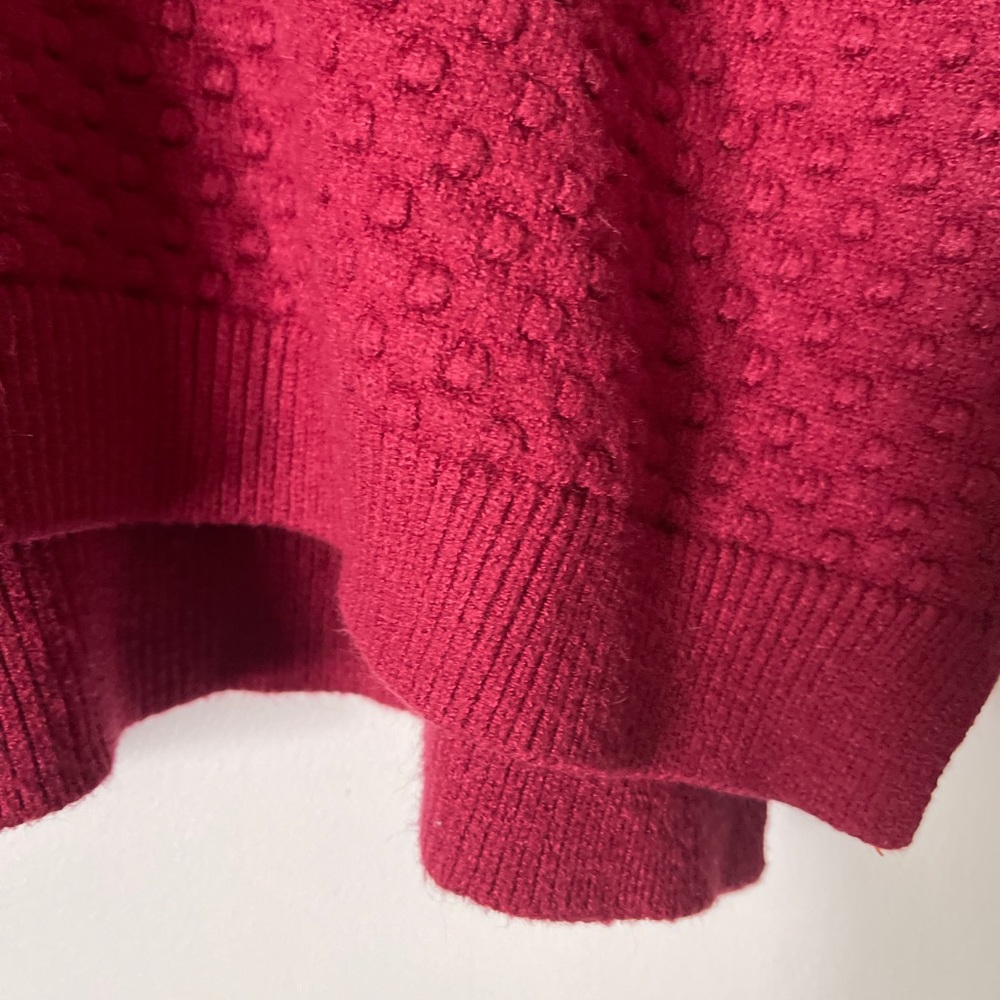 Modcloth Excellent Example Textured Sweater Red size XL - Picture 11 of 13